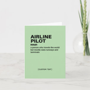 Cartão Cartão-piloto de linha aérea - Definição de aviaçã