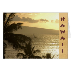 Cartão Cartão: Por do sol #1 de Lahaina
