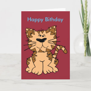 Cartão Cartão-postal de aniversário engraçado para Cat