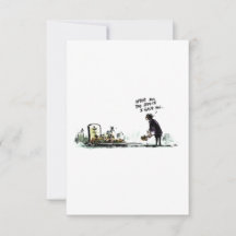 Cartão-postal de Cancer Engraçado com Aviso Médico