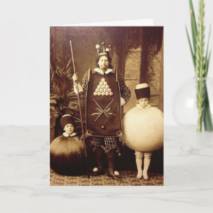 Cartão Cartão-postal do Partido Costume Vitoriano Strange