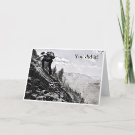 Cartão Cartão-postal - Subindo, você conseguiu!