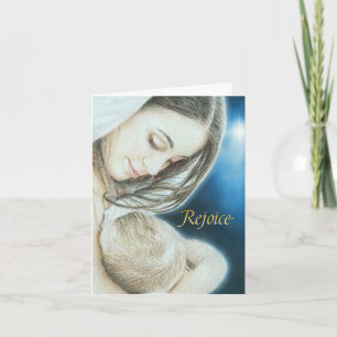 Cartão Cartão-saudação cristão de Natal Jesus