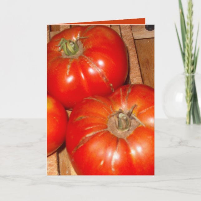 Cartão Cartão/tomates diários (Frente)