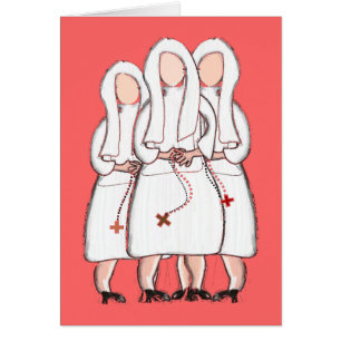 Cartão Cartão-Vazio da arte da freira de Jeanne Jugan