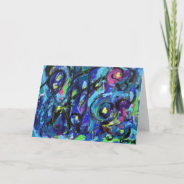 Cartão Cartas de saudação de pintura por Abstrato de arte