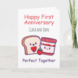 Cartão cartas engraçadas para o primeiro aniversário de c