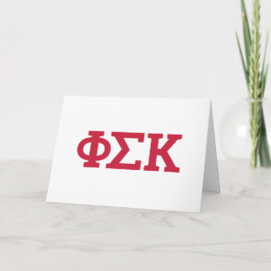 Cartão Cartas Phi Sigma Kappa