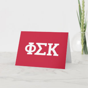 Cartão Cartas Phi Sigma Kappa