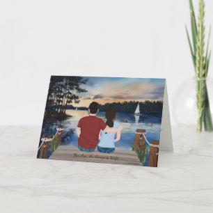 Cartão Cartas Pintadas de Casa, Para a Esposa no Treiname