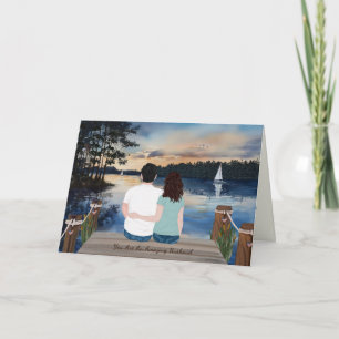Cartão Cartas Pintadas de Casa, Para Marido no Treinament