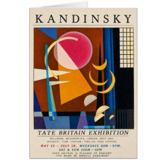 Cartão Cartaz de Exposição Kandinsky | Geométrico Abstrat