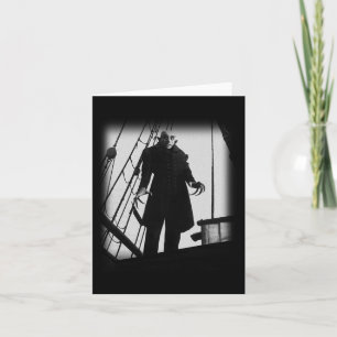 Cartão Cartaz de Nosferatu Vampiro Horror Dracula Vlad Te