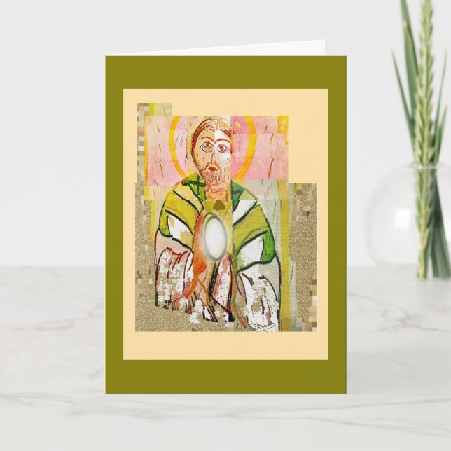 Cartão Cartaz de Sacerdotes Jesus (Frente)