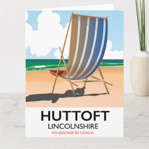 Cartão Cartaz de viagem da costa de Huttoft.