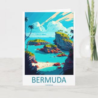 Cartão Cartaz de Viagem das Caraíbas Bermudas 1