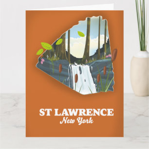 Cartão Cartaz de viagem de St Lawrence Nova York