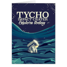cartaz de viagem para a lua Tycho