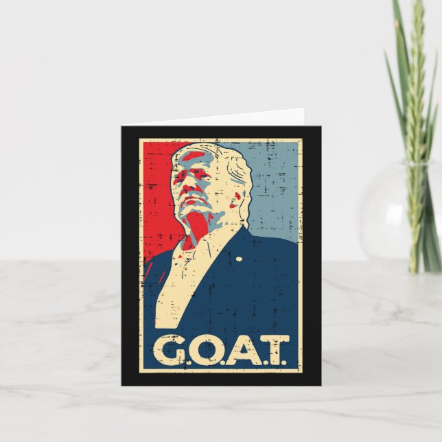 Cartão Cartaz do Bode Trump 2024  (Frente)