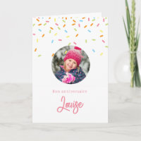 Carte de joyeux aniversaire foto de avec e pépites