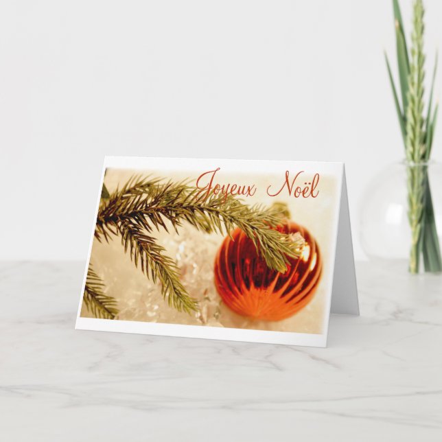 Cartão carte de vœux (Frente)