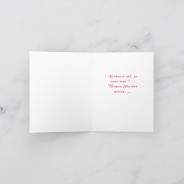 Cartão Carte de vœux pliées