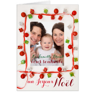 Cartão Carte Joyeux Noel Guirlande - foto de votação