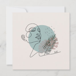 Cartão Carte Postale Une femme sexy.Art minimaliste aux c