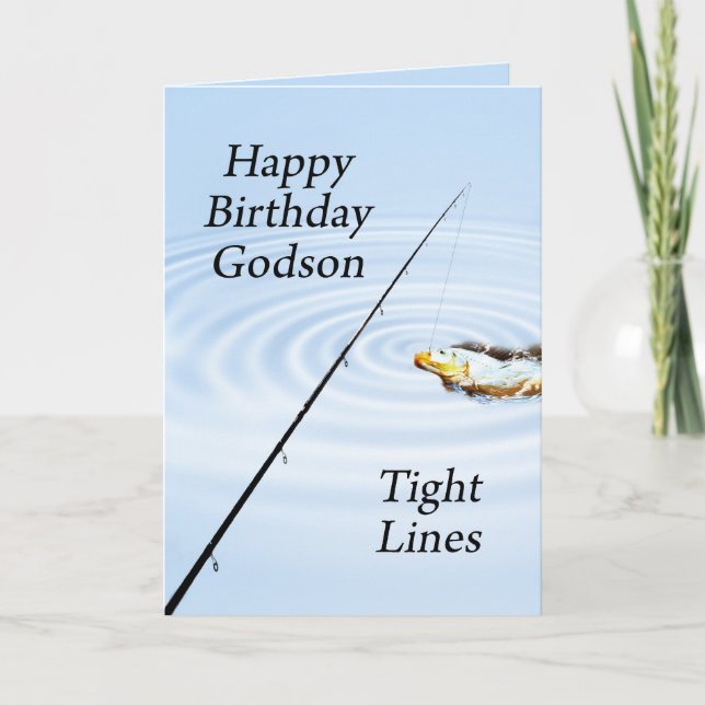 Cartão Carteira de aniversário para Godson (Frente)