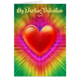 Cartão Carteira de dia de os namorados, design de coração