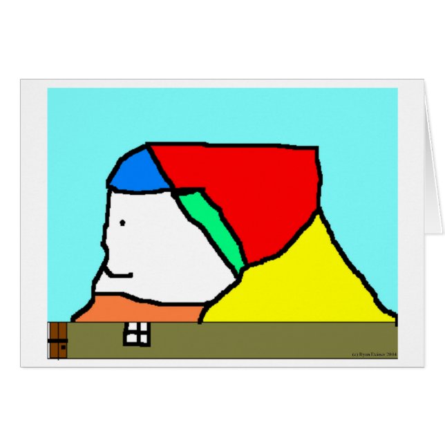 Cartão Carteira de rosto (Frente horizontal)