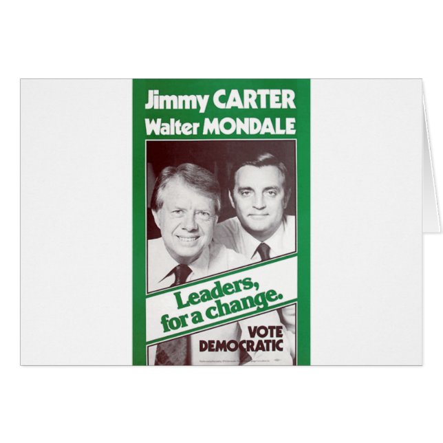 Cartão Carter - Mondale (Frente Horizontal)