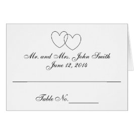 Cartão "Cartões do lugar dos corações de bloqueio"