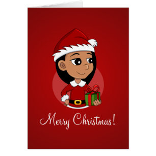 Cartão Cartografia da menina de Natal