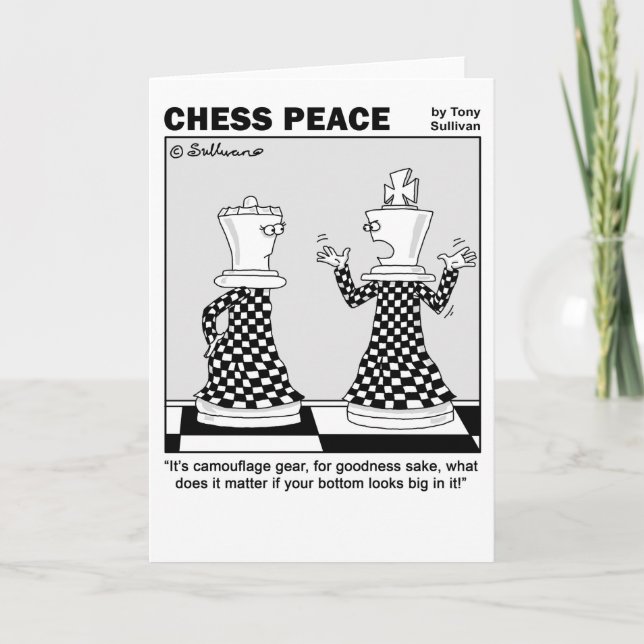 Cartão Cartografia de Chess Peace, equipamento de camufla (Frente)