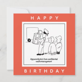 Cartão Cartografia de Gestão de Resíduos Confidenciais