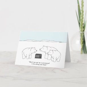 Cartão Cartografia de humor animal de aniversário de urs