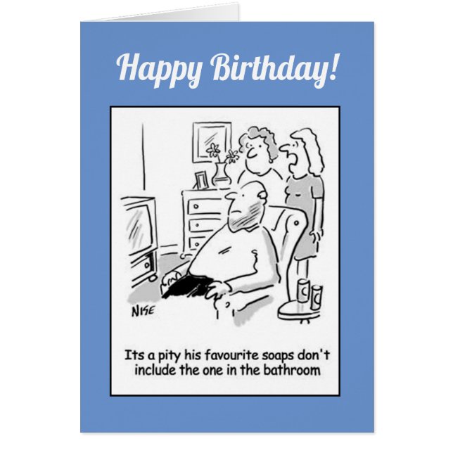 Cartão Cartografia de Sabões de TV Favoritos (Frente)