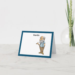 Cartão Cartografia do Homem Velho Inteligente, Sabedoria 