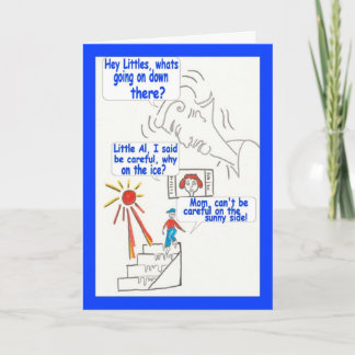 Cartão Cartografia humorística Feliz Aniversário