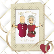 Cartoon 50º Aniversário de Casamento Funny Husband