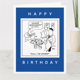 Cartão Cartoon Clínico de Reatribuição de Gênero