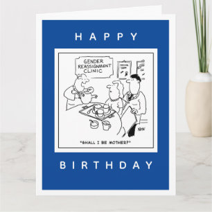 Cartão Cartoon Clínico de Reatribuição de Gênero