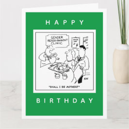 Cartão Cartoon Clínico de Reatribuição de Gênero
