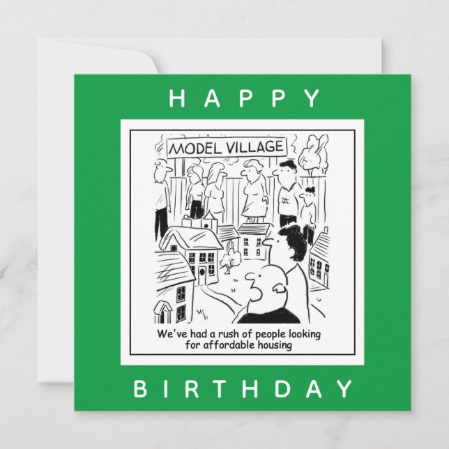 Cartão Cartoon de Comprar (Frente)