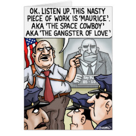 Cartão Cartoon Encantado por Clive Goddard