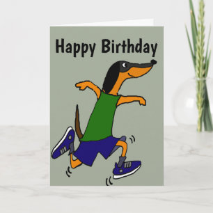 Cartão Cartoon Engraçado Cão-de-Boca-Cola