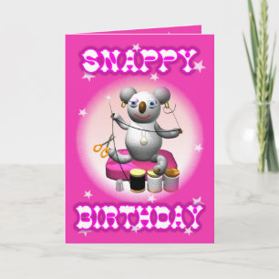 Cartão Cartoon Koala Snappy Birthday Card