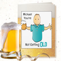 Cartoon Snarky Beer Birthday