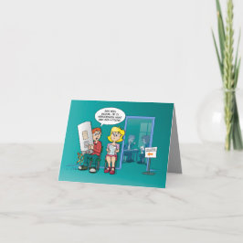 Cartão cartoon; solliciteren met een cv